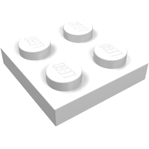 Part 3022 - Plate 2 x 2 - De BrickPlaats