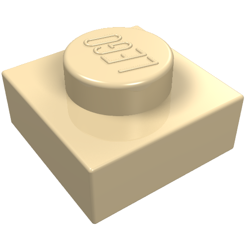 Part 3024 - Plate 1 x 1 - De BrickPlaats