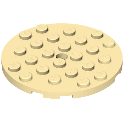 Part 11213 - Plate, Round 6 x 6 with Hole - De BrickPlaats