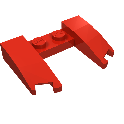Part 11291 - Wedge 3 x 4 x 2/3 Curved with Cutout - De BrickPlaats