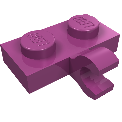 Part 11476 - Plate, Modified 1 x 2 with Clip on Side (Horizontal Grip) - De BrickPlaats