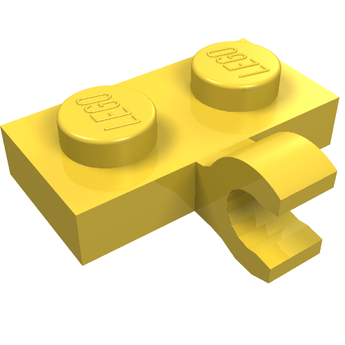 Part 11476 - Plate, Modified 1 x 2 with Clip on Side (Horizontal Grip) - De BrickPlaats