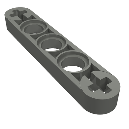 Part 11478 - Technic, Liftarm Thin 1 x 5 - Axle Holes - De BrickPlaats