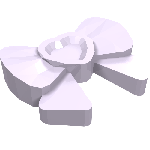Part 11618 - Friends Accessories Hair Decoration, Bow with Heart, Long Ribbon, and Small Pin - De BrickPlaats