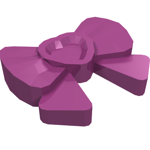 Part 11618 - Friends Accessories Hair Decoration, Bow with Heart, Long Ribbon, and Small Pin - De BrickPlaats