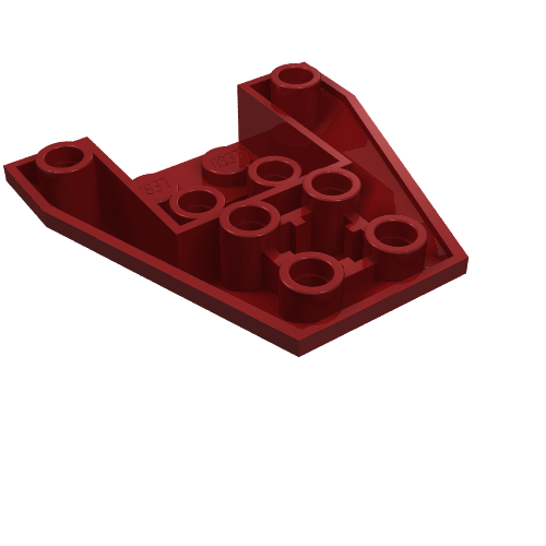 Part 13349 - Wedge 4 x 4 Triple Inverted with Connections between 4 Studs - De BrickPlaats