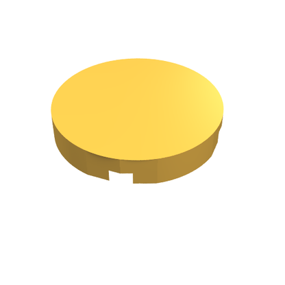 Part 14769 - Tile, Round 2 x 2 with Bottom Stud Holder - De BrickPlaats