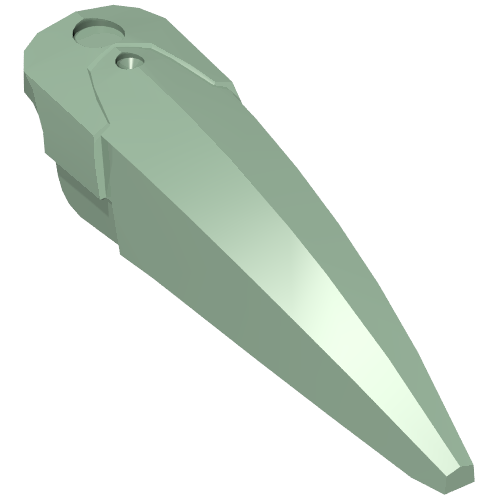 Part 15362 - Hero Factory Weapon, Blade Wide Curved - De BrickPlaats