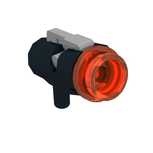 Part 15391c02 - Minifigure, Weapon Gun, Mini Blaster / Shooter with Reddish Brown Trigger (15391 / 15392) - De BrickPlaats