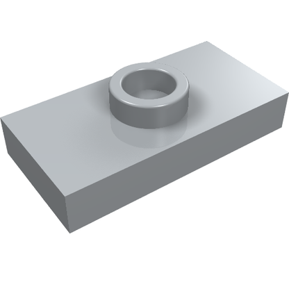 Part 15573 - Plate, Modified 1 x 2 with 1 Stud with Groove and Bottom Stud Holder (Jumper) - De BrickPlaats