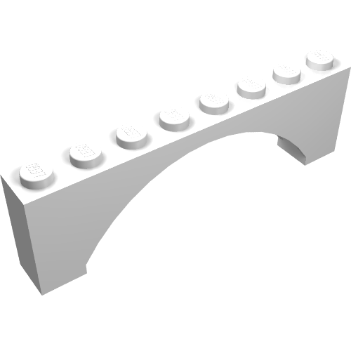 Part 16577 - Arch 1 x 8 x 2 Raised - De BrickPlaats