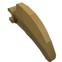 Part 16770 - Barb / Claw / Horn / Tooth with Clip, Curved - De BrickPlaats