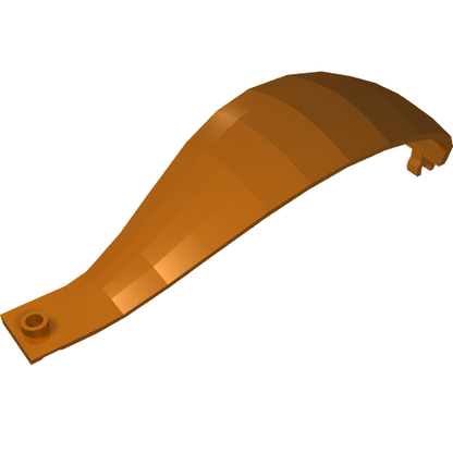 Part 18969 - Panel 4 x 4 x 11 Curved Tapered with Clip at Each End - De BrickPlaats
