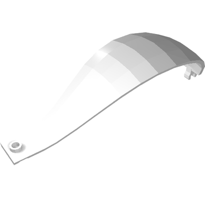 Part 18969 - Panel 4 x 4 x 11 Curved Tapered with Clip at Each End - De BrickPlaats