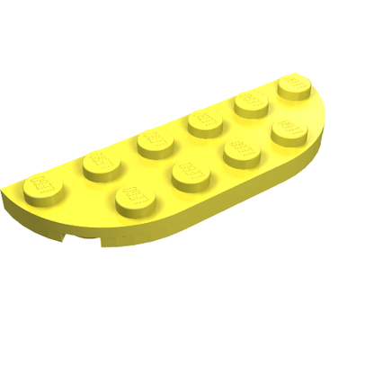 Part 18980 - Plate, Round Corner 2 x 6 Double - De BrickPlaats