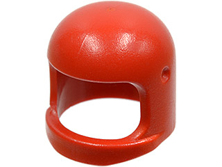 Part 193b2 - Minifigure, Headgear Helmet Space / Town with Thick Chin Strap - with Visor Dimples - De BrickPlaats