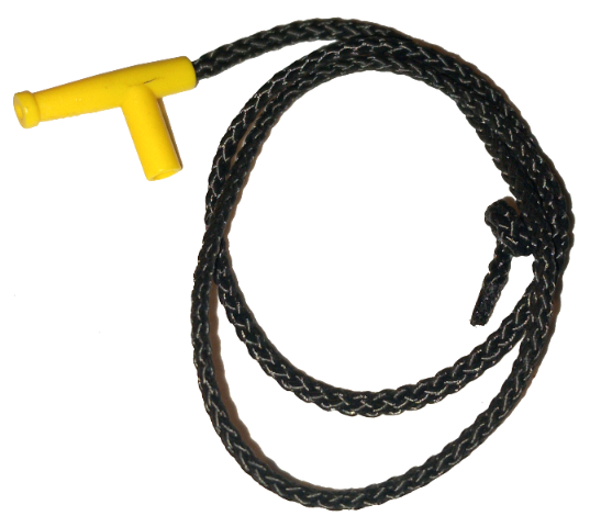 Part 194cx2 - Minifigure, Utensil Hose Nozzle Simple with 35L Black String - De BrickPlaats