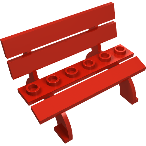 Part 2041 - Fabuland Bench Seat - De BrickPlaats