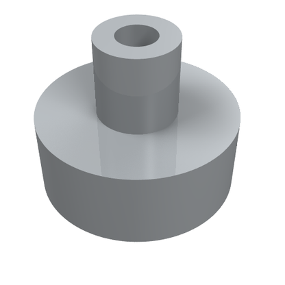 Part 20482 - Tile, Round 1 x 1 with Bar and Pin Holder - De BrickPlaats