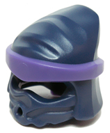 Part 20568pb01 - Minifigure, Headgear Ninjago Wrap Peaked Top with Molded Dark Purple Headband and Knot Pattern - De BrickPlaats