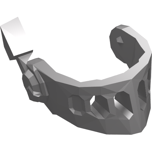 Part 22394 - Minifigure, Visor Pointed with Face Grille and Antenna - De BrickPlaats