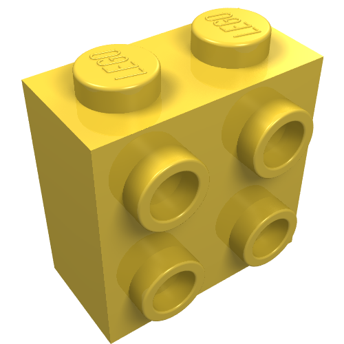 Part 22885 - Brick, Modified 1 x 2 x 1 2/3 with Studs on Side - De BrickPlaats