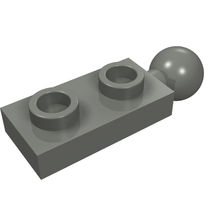Part 22890 - Plate, Modified 1 x 2 with Tow Ball on End - De BrickPlaats