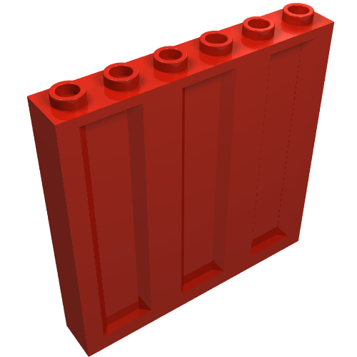 Part 23405 - Panel 1 x 6 x 5 with Corrugated Profile - De BrickPlaats