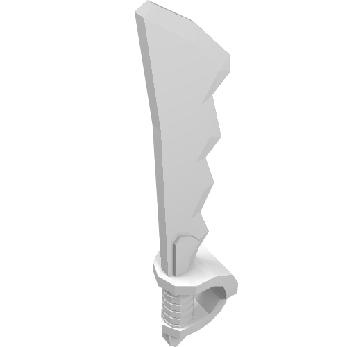 Part 23984 - Minifigure, Weapon Sword, Cutlass Serrated with Skull Hand Guard - De BrickPlaats