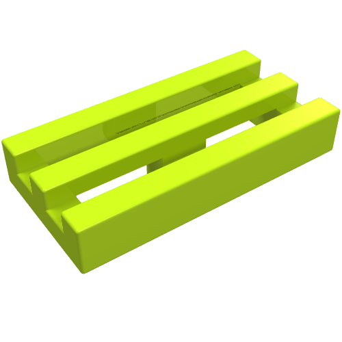 Part 2412b - Tile, Modified 1 x 2 Grille with Bottom Groove / Lip - De BrickPlaats