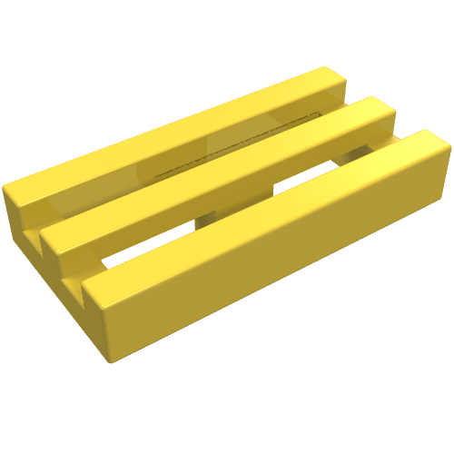 Part 2412b - Tile, Modified 1 x 2 Grille with Bottom Groove / Lip - De BrickPlaats