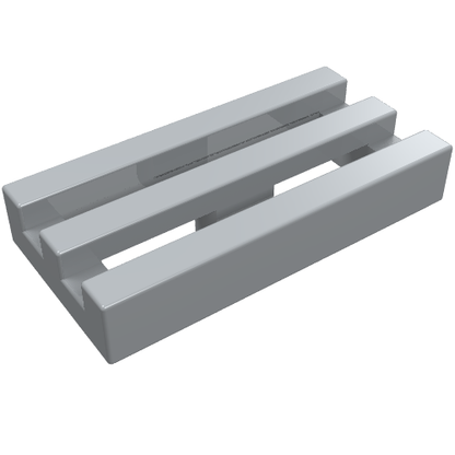 Part 2412b - Tile, Modified 1 x 2 Grille with Bottom Groove / Lip - De BrickPlaats