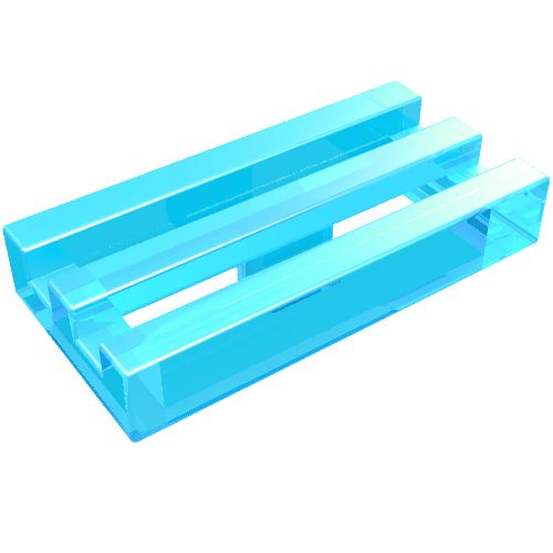 Part 2412b - Tile, Modified 1 x 2 Grille with Bottom Groove / Lip - De BrickPlaats