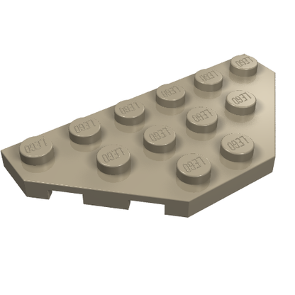 Part 2419 - Wedge, Plate 3 x 6 Cut Corners - De BrickPlaats
