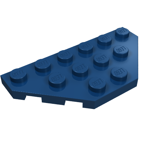 Part 2419 - Wedge, Plate 3 x 6 Cut Corners - De BrickPlaats