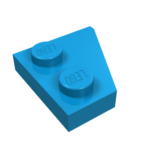 Part 24299 - Wedge, Plate 2 x 2 Left - De BrickPlaats