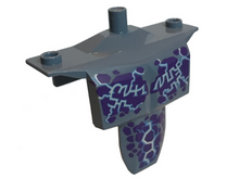 Part 24301pb03 - Large Figure Torso Armor Shoulder Studs with Dark Purple Spots and Medium Blue Veins Pattern - De BrickPlaats