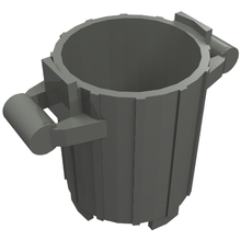 Part 2439 - Container, Trash Can with 2 Cover Holders - De BrickPlaats