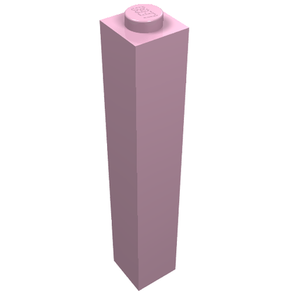 Part 2453b - Brick 1 x 1 x 5 - Solid Stud - De BrickPlaats