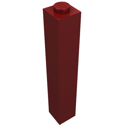 Part 2453b - Brick 1 x 1 x 5 - Solid Stud - De BrickPlaats