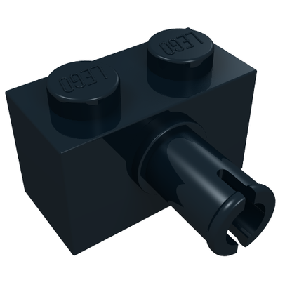 Part 2458 - Brick, Modified 1 x 2 with Pin - De BrickPlaats