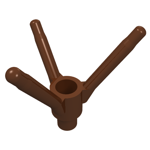 Part 24855 - Plant Flower Stem with Bar Holder, Bar, and 3 Stems - De BrickPlaats