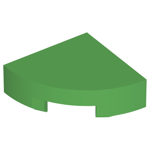 Part 25269 - Tile, Round 1 x 1 Quarter - De BrickPlaats