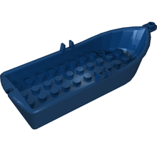 Part 2551 - Boat, 14 x 5 x 2 with Oarlocks and 2 Hollow Inside Studs - De BrickPlaats