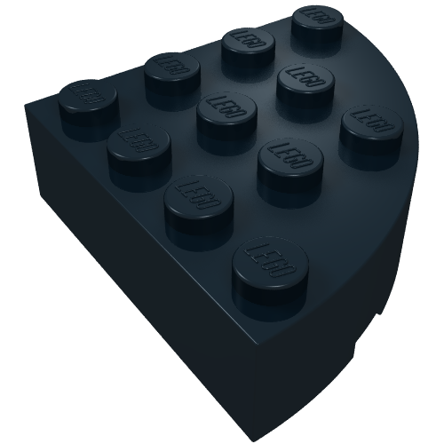Part 2577 - Brick, Round Corner 4 x 4 Full Brick - De BrickPlaats