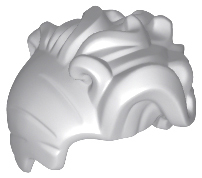 Part 26048 - Minifigure, Hair Female with High Bangs, Large Wavy Curls and Small Bun - De BrickPlaats