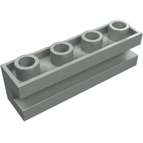 Part 2653 - Brick, Modified 1 x 4 with Channel - De BrickPlaats