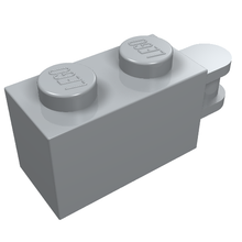Part 26597 - Brick, Modified 1 x 2 with Bar Handle on End - Bar Inset from Edge - De BrickPlaats