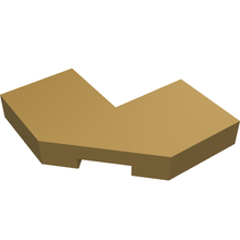 Part 27263 - Tile, Modified Facet 2 x 2 - De BrickPlaats
