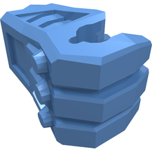 Part 27329 - Large Figure Hand, Fist Mechanical with Pin Hole and 3mm Bar Slot - De BrickPlaats